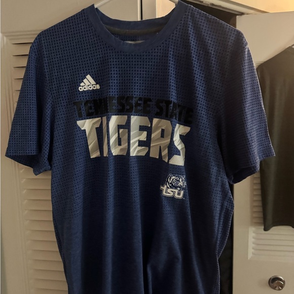 Never Worn Adidas Navy Tennessee State Tigers Mesh Tee - Picture 1 of 1